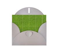 WBQLSL Tarjetas con patrón gris de pastizales verdes, perfectas para el día de San Valentín y aniversarios, expresando amor y bendiciones