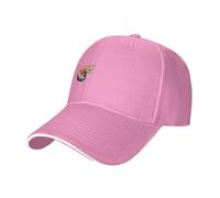 WBQLSL The Outline of a Fox - Gorra de béisbol de ala curvada con estampado de zorro, unisex, para senderismo y deportes al aire libre, rosa, L