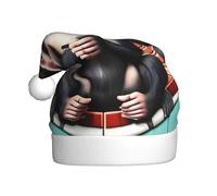 WBQLSL The Silent Monkey - Sombrero decorativo para adultos, 15.7 pulgadas de alto, unisex, Año Nuevo, sombrero de Papá Noel, sombrero de Papá Noel, fiesta de Navidad y Año Nuevo
