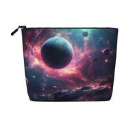 WBQLSL The stars are falling. Bolsa de cosméticos de viaje estampada, bolsa de almacenamiento multifuncional, especialmente diseñada para el almacenamiento de necesidades diarias, color negro, talla