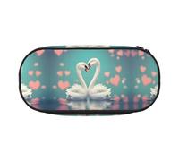WBQLSL The Swan in Love - Estuche para lápices de gran capacidad, divisor multicapa, para artículos de papelería, unisex