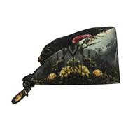 WBQLSL The Venus Flytrap Waits - Gorra de trabajo estampada para cambiar fácilmente entre la cocina, el gimnasio y la natación, color negro