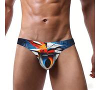 WBQLSL Traje de baño deportivo de playa con estampado de ojos de graffiti, sexy, elástico y cómodo, Negro, M