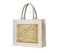 WBQLSL Treasure Maze - Bolsa de playa con patrón de laberinto, perfecta para la playa, picnics, viajes y ocio junto a la piscina