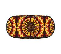 WBQLSL Turning the Flame - Bolsa de almacenamiento de papelería impresa con varias cuadrículas, estuche portátil para estudiantes