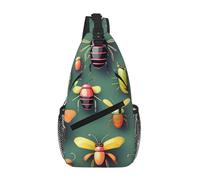 WBQLSL UFO Landing - Bolsa cruzada de viaje con estampado, perfecta para viajes diarios, ciclismo, senderismo y aventuras urbanas, Insect Atlas, One Size