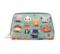 WBQLSL UFO Landing - Bolsa de maquillaje de piel adecuada para llevar cosméticos contigo, Lindos animales pequeños, Talla única