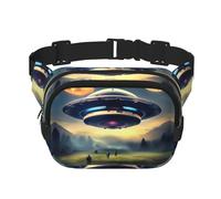 WBQLSL UFO Landing - Riñonera estampada, elegante bolsa cruzada, bolsa ligera de viaje para deportes