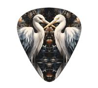 WBQLSL Un par de púas de guitarra de pájaros acuáticos (finas/medianas/gruesas) adecuadas para todo tipo de instrumentos de cuerda,