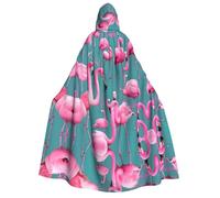 WBQLSL Una bandada de flamencos con capucha para adultos, adecuada para juegos de rol y fiestas temáticas