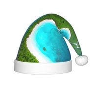WBQLSL Una isla en el océano sombreros de Navidad para niños, fiestas de Navidad, Halloween, actuaciones escénicas y otras escenas de fiesta navideña.