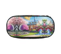 WBQLSL Unicorn Fairy Tale - Bolsa de almacenamiento para artículos de papelería con varias cuadrículas, portátil, para estudiantes