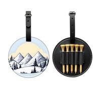 WBQLSL White Snowy Mountains - Bolsa de almacenamiento para camisetas de golf, diseño ligero para un almacenamiento rápido de camisetas