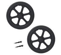 WBQYIPD Ruedas Traseras De Silla De Ruedas Manual De 16 Pulgadas, Ruedas De Reemplazo De PU Sólidas, Accesorios De Rueda Trasera para Sillas De Ruedas Manuales(Zwart)