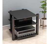 WBRSybUK Soporte For Medios Audiovisuales: Torre De Audio De 2, 3 O 4 Niveles, Moderno Estante For Almacenar Componentes De Altavoces For Sistemas Estéreo Y Cine En Casa.(Black,65cm)