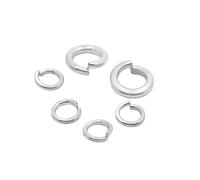 WBTAJZHY 10/50/100 Uds arandela de Seguridad Dividida con Resorte Acero galvanizado Junta elástica M2 M3 M4 M5 M6 M8 M10 M12 M16 M18 M20 M24