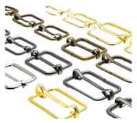 WBTAJZHY Hebilla Deslizante Ajustable de Metal, 10 Piezas de Hebillas de Pasador de Rodillo de Alambre, Hebillas de Ajuste de Correa Deslizante(Nickel,12mm)