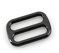 WBTAJZHY Hebilla Deslizante Ajustable de Metal, 3 Piezas, Hebilla Deslizante de Metal, Barra Central Central, Hebilla de Ajuste for Correa de Bolso de Cuero Artesanal, 25/32/38 mm(Gun Metal,32mm)