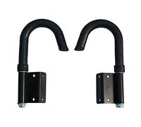 WBTY Kit de estabilizadores de gancho telescópico para escalera con agarre de goma, 2 ganchos, aleación de aluminio, para escaleras de extensión