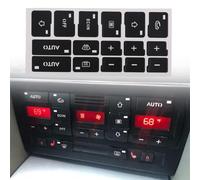 WBWBB Coche Central Control Botón Pegatinas para Audi A4 B6 B7 2000-2004, Pegatina botón para Salpicadero A/C botón de Aire Acondicionado Panel