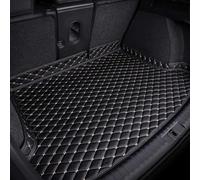 WBWBB Coche Cuero Alfombrillas Maletero para BMW 1 Series E87 2004-2011, Alfombra Protectora Bandeja Forro Impermeable Antideslizante Accesorios,Black-White