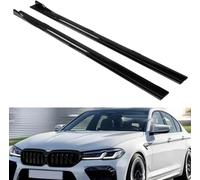 WBWBB Coche Faldones Laterales para BMW G30 Sedan G31 Wagon F90 M5 2020-2022, Pedales Faldón Lateral AntiarañAzos Divisores Falda Extensiones Adornos Protección,Glossy Black
