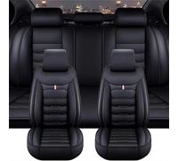 WBWBB Juego Completo de Fundas Asientos Coche para VW Amarok 2010-2024, Cuero Juego Completo de Fundas Asiento Coches Transpirable Accesorios,B/Black