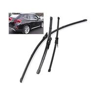 WBWBB Juego Completo Escobillas Antivaho para BMW X1 E84 2009-2015, Anti-Empeñamiento - 2 Delanteras + 1 Trasera Goma de Alta Densidad