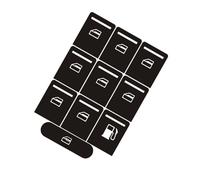 WBWBB Pegatinas para Botones de Coche para VW Golf V/Pas, Kit Reparación Unidades para Aire Acondicionado y Calefacción Adhesivos Vinílicos