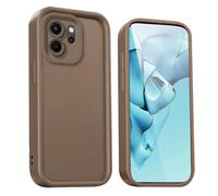 WBWONE Funda para OPPO Reno 14F 5G/4G | Reno 14 FS 5G/4G - Carcasa Protectora de Silicona Premium con Diseño Elegante y Antigolpes - Marrón