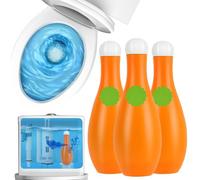 WC Acción Total Limpiador para Inodoro, Limpiador para WC, Cleaning Gel Inodoro, Producto de Limpieza Súper Potente con Activo Descalcificador, 3 en 1 Limpieza Profunda, Antical y Desodorante (3)