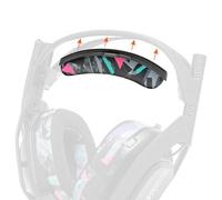 WC BandZ A50 - Reemplazo de Diadema Mejorado para Astro A50 Gen 4 de Wicked Cushions | Magnes Potente, Espuma viscoelástica y Cuero PU | Comodidad Mejorada y fácil instalación | 90's Black