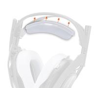 WC BandZ A50 - Reemplazo de Diadema Mejorado para Astro A50 Gen 4 de Wicked Cushions | Magnes Potente, Espuma viscoelástica y Cuero PU | Comodidad Mejorada y fácil instalación | White