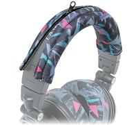 WC BandZ V2 Funda Protectora de Diadema para Auriculares de la Serie Audio Technica ATH M-Lavable a máquina, no se descascara - Compatible con M50X / M50XBT / M50 / M40X y Otros Modelos | 90's Black