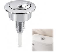 WC Botón Reemplazo Doble Descarga 40mm, Pulsador Cisterna Universal | Botón cisterna repuesto doble descarga 40mm, válvula Optima 49, pieza reparación tanque inodoro, instalación sencilla