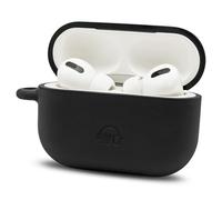 WC CaseZ Compatible con Apple AirPods Pro 1 y 2 - Funda Protectora de Silicona Suave con Llavero de Wicked Cushions | Resistente a Golpes, al Polvo y con diseños increíbles | Black