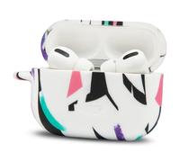 WC CaseZ Compatible con Apple AirPods Pro 1 y 2 - Funda Protectora de Silicona Suave con Llavero de Wicked Cushions | Resistente a Golpes, al Polvo y con diseños increíbles | 90's White