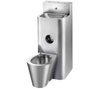 WC combinado Compact wast WW/KW Staand RVS 304 mat gepol