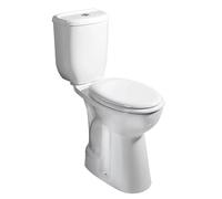 WC compacto y cómodo: altura del asiento de 45,5 cm, salida vertical