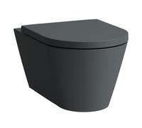 LAUFEN Kartell WC suspendido, cisterna baja, sin borde, 545x370x355mm, H8203377580001, Color: Grafito mate