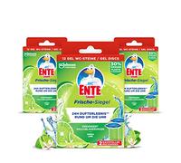 WC-Ente Recambio de sello de frescura, limpiador de inodoro, aroma a lima, 3 x 2 recambios (6 unidades)