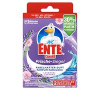 WC-Ente Recambio de sello de frescura, limpiador de inodoro, aroma de lavanda, 2 recambios (2 unidades)