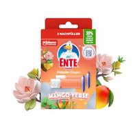 WC-Ente Recambio de sello de frescura, limpiador de inodoro sin cesta, aroma a mango verso, 1 unidad (2 x 36 ml)