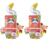 WC-Ente Total Aktiv Gel líquido limpiador antibacteriano, limpiador de inodoro, mango Verso, 1 unidad (1 x 750 ml) (Paquete de 2)