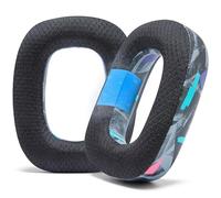 WC Freeze A30 - Almohadillas de Gel refrescante compatibles con Auriculares Logitech Astro A30 de Wicked Cushions - Eleva la Comodidad, Durabilidad, Grosor y Aislamiento de Sonido | 90's Black