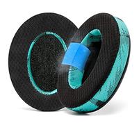 WC Freeze - Almohadillas de Gel de enfriamiento de Tela híbrida compatibles con HyperX Cloud, Steelseries Arctis, ATH M50X, Turtle Beach Stealth - Cómodas y Frescas por más Tiempo | Speedracer Cyan