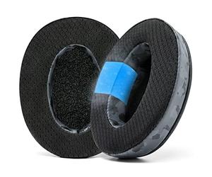 WC Freeze - Almohadillas de Gel de enfriamiento de Tela híbrida compatibles con HyperX Cloud, Steelseries Arctis, ATH M50X, Turtle Beach Stealth - Cómodas y Frescas por más Tiempo | Camuflaje Negro