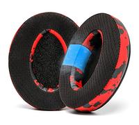 WC Freeze - Almohadillas de Gel para ATH M50X / SteelSeries Arctis/HyperX | Por Wicked Cushions | Para Arctis, ATH M50X, Turtle Beach Stealth y más. Fresco por más tiempo | Red Camo