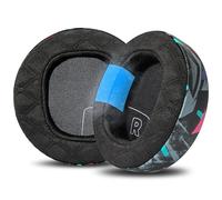 WC Freeze Maxwell 2 - Almohadillas de repuesto de gel refrigerante compatibles con auriculares Audeze Maxwell 2 de Wicked Cushions, tela de refrigeración Freeze V2, color negro de los años 90