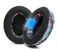 WC Freeze para Arctis Nova - Almohadillas de Repuesto de Gel refrigerante de Tela híbrida para Arctis Nova Pro Wired, Nova 7, 5, 4, 3, 1 - Fabricadas por Wicked Cushions | 90's Black